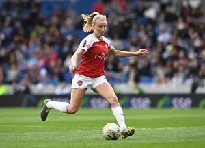 Brighton And Hove Albion Women V Arsenal Women 2018-19 Prints: Leah Williamson in Action for Arsenal Women vs Brighton & Hove Albion