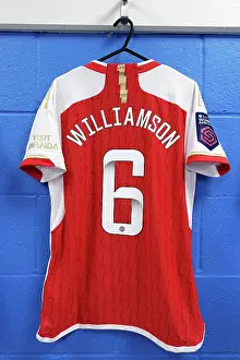 Reading Women V Arsenal Women - Conti Cup 2023-24 Prints: Leah Williamson's Determined Gaze: Arsenal Women Prepare for Reading Match