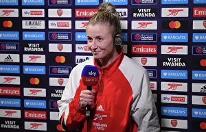 Arsenal Women V Reading Women 2022-23 Prints: Leah Williamson's Emotional Moment: Arsenal Women Celebrate FA WSL Victory