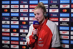 Images Dated 14th March 2023: Leah Williamson's Emotional Moment after Arsenal's Victory over Reading