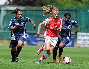 Millwall Lionessess V Arsenal Ladies 2014 Prints: Leah Williamson's Thrilling Goal: Arsenal Ladies Triumph over Millwall Lionesses in WSL Continental Cup