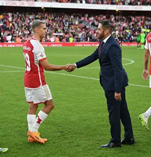 Arsenal V AS Monaco 2023-24 Prints: Leandro Trossard's Triumph: Arsenal FC's Emirates Cup Victory