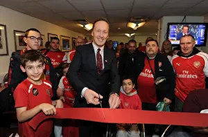 Arsenal V Everton 2015/16 Prints: Lee Dixon Opens Arsenal's New Disabled Supporters Club at Emirates Stadium Before Arsenal vs
