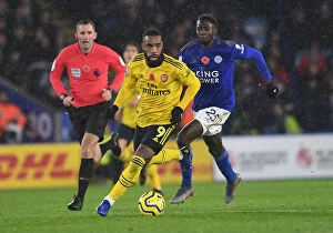 Images Dated 10th November 2019: Leicester City vs. Arsenal: Lacazette vs. Ndidi Battle in Premier League Clash