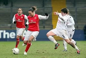Arsenal Ladies v Leeds United - League Cup Final 2006-07 Collection: Lianne Sanderson (Arsenal) Jess Wright (Leeds)