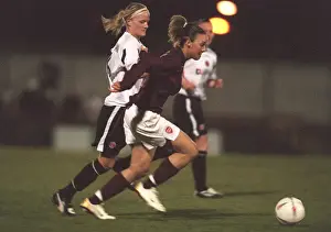 Arsenal Ladies V Charlton 2005-06 Prints: Lianne Sanderson (Arsenal) Katie Chapman (Charlton)
