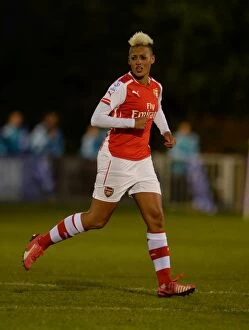 Images Dated 30th April 2015: Lianne Sanderson Faces Off: Chelsea Ladies vs. Arsenal Ladies in WSL Action