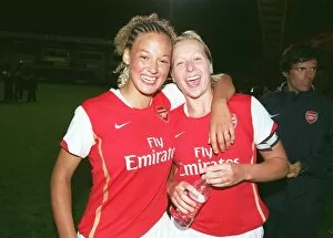 Arsenal Ladies v Everton 2006-07 Collection: Lianne Sanderson and Jayne Ludlow (Arsenal Ladies)