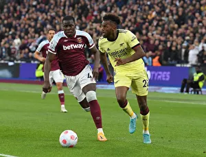 West Ham United V Arsenal 2021-22 Prints: London Derby Showdown: Nuno Tavares vs