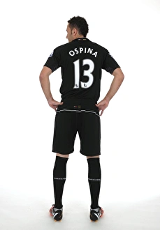 Arsenal Photocall 2014/15 Prints: LONDON, ENGLAND - AUGUST 07: David Ospina of Arsenal