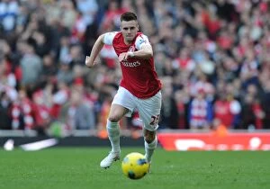Arsenal v Tottenham 2011-12 Collection: LONDON, ENGLAND - FEBRUARY 26: Carl Jenkinson of Arsenal during the Barclays Premier League match