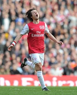 Images Dated 26th February 2012: LONDON, ENGLAND - FEBRUARY 26: Tomas Rosicky of Arsenal during the Barclays Premier League match between Arsenal