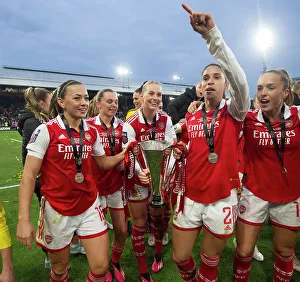 Arsenal Women V Chelsea Women - Conti Cup Final 2023 Prints: LONDON, ENGLAND - MARCH 05: Katie McCabe, Noelle Maritz, Stina Blackstenius