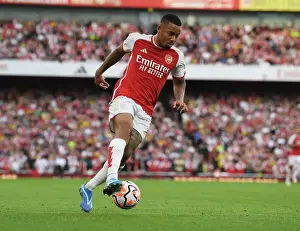 Arsenal V Manchester City 2023-24 Prints: LONDON, ENGLAND - OCTOBER 08: Gabriel Jesus of Arsenal during the Premier League match between Arsenal FC