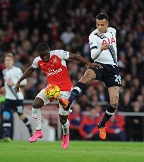 Images Dated 8th November 2015: London Rivalry: Arsenal vs. Tottenham Clash in the Premier League