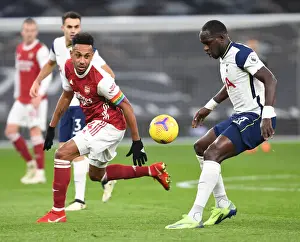 Tottenham Hotspur V Arsenal 2020-21 Prints: London Rivalry: Aubameyang vs. Sissoko Clash in the Premier League - Arsenal vs