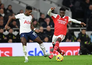 Tottenham Hotspur V Arsenal 2022-23 Prints: London Rivalry Unleashed: Saka vs