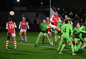 Arsenal Women V HB Koge 2021-22 Prints: Lotte Wubben-Moy Scores Arsenal's Second Goal in Champions League Match against HB Koge