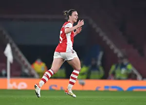 Arsenal Women V VfL Wolfsburg 2021-22 Prints: Lotte Wubben-Moy Scores Dramatic Goal: Arsenal Women's Champions League Quarterfinal First Leg vs