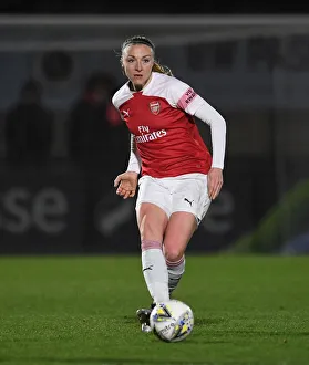 Arsenal Women V Birmingham City Women - WSL Continental Cup 2018-19 Prints: Louise Quinn in Action: Arsenal Women vs Birmingham City Women (FA WSL Cup)