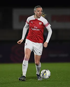 Arsenal Women V Birmingham City Women - WSL Continental Cup 2018-19 Prints: Louise Quinn in Action: Arsenal Women vs Birmingham City Women (FA WSL Cup)