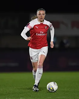 Arsenal Women V Birmingham City Women - WSL Continental Cup 2018-19 Prints: Louise Quinn in Action: Arsenal Women vs Birmingham City Women (FA WSL Cup)