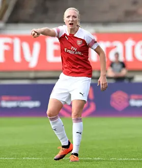Louise Quinn in Action: Arsenal Women vs West Ham United Women, Continental Cup