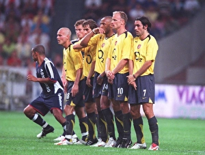 The Team Collection: (L>R) Freddie Ljungberg, Mathieu Flamini, Thierry Henry, Dennis Bergkamp and Robert Pires