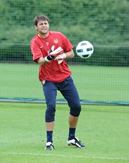 Images Dated 7th July 2010: Lucas Fabianski (Arsenal). Arsenal Training Ground, London Colney, Hertfordshire