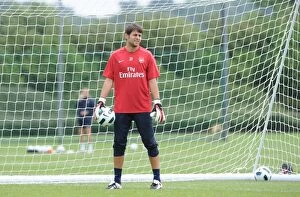 Images Dated 7th July 2010: Lucas Fabianski (Arsenal). Arsenal Training Ground, London Colney, Hertfordshire