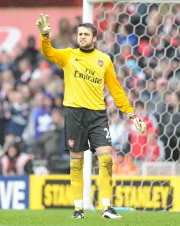 Lucas Fabianski (Arsenal). Stoke City 3: 1 Arsenal, FA Cup 4th round, The Britannia Stadium