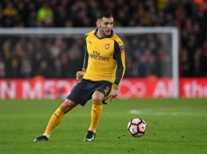 Lucas Perez in Action: Arsenal vs. Southampton, Emirates FA Cup 2016-17
