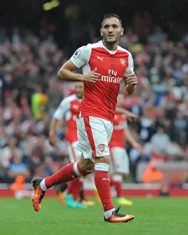Arsenal V Southampton 2016-17 Prints: Lucas Perez in Action: Arsenal vs Southampton (2016-17)