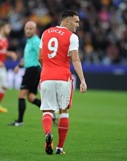 Lucas Perez in Action: Hull City vs Arsenal, Premier League 2016-17