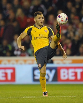 Nottingham Forest V Arsenal EPL Cup 3rd Round 2016-17 Prints: Lucas Perez (Arsenal). Nottingham Forest 0: 4 Arsenal
