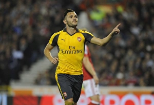 Nottingham Forest V Arsenal EPL Cup 3rd Round 2016-17 Prints: Lucas Perez Scores Brace: Arsenal Overpower Nottingham Forest in EFL Cup Third Round