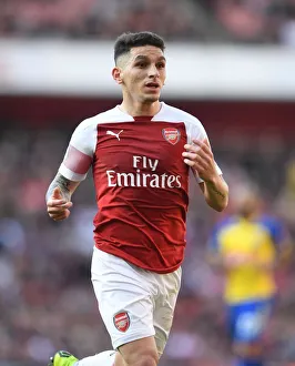 Arsenal V Southampton 2018-19 Prints: Lucas Torreira: In Action for Arsenal Against Southampton, Premier League 2018-19