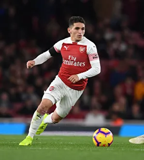 Arsenal V Liverpool 2018-19 Prints: Lucas Torreira in Action: Arsenal vs. Liverpool, Premier League 2018-19