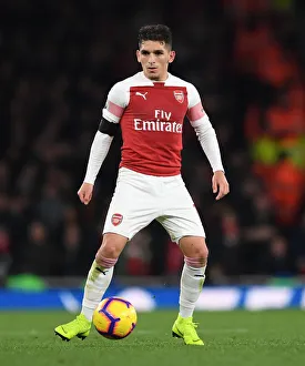 Arsenal V Liverpool 2018-19 Prints: Lucas Torreira in Action: Arsenal vs. Liverpool, Premier League 2018-19