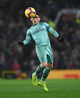 Manchester United V Arsenal 2018-19 Prints: Lucas Torreira in Action: Arsenal vs. Manchester United, Premier League 2018-19