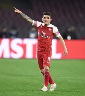 Napoli V Arsenal 2018-19 Prints: Lucas Torreira in Action: Arsenal vs