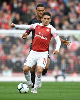 Arsenal V Everton 2018-19 Prints: Lucas Torreira in Action: Arsenal vs Everton, Premier League 2018-19