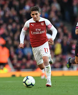 Arsenal V Everton 2018-19 Prints: Lucas Torreira in Action: Arsenal vs Everton, Premier League 2018-19