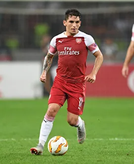 Qarabag V Arsenal 2018-19 Prints: Lucas Torreira in Action: Arsenal vs Qarabag, UEFA Europa League, Group E (October 2018)