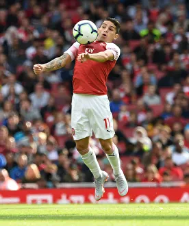 Arsenal V West Ham United 2018-19 Prints: Lucas Torreira in Action: Arsenal vs West Ham United, Premier League 2018-19