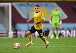 Lucas Torreira in Action: Aston Villa vs. Arsenal, Premier League 2019-2020