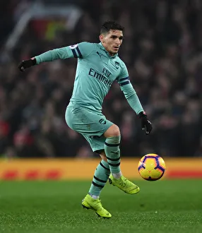 Manchester United V Arsenal 2018-19 Prints: Lucas Torreira in Action: Manchester United vs. Arsenal, Premier League 2018-19