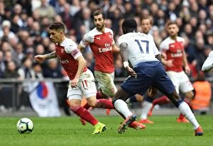 Tottenham Hotspur v Arsenal 2018-19 Collection: Lucas Torreira in Action: Tottenham Hotspur vs Arsenal FC, Premier League 2018-19