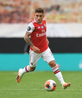 Wolverhampton Wanderers V Arsenal 2019-20 Prints: Lucas Torreira in Action: Wolverhampton Wanderers vs. Arsenal FC, Premier League 2019-2020