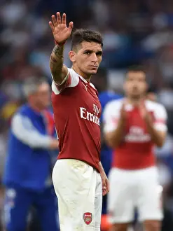 Chelsea V Arsenal 2018-19 Prints: Lucas Torreira Appreciates Arsenal Fans Support After Chelsea Match